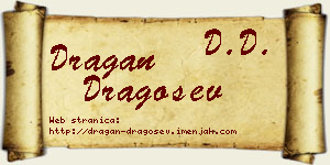 Dragan Dragošev vizit kartica